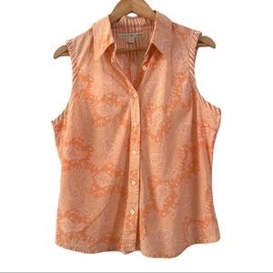 Tommy Hilfiger Orange Paisley Top 14 Teen